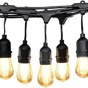 Weatherproof G45 Filaments LED Bulb Outdoor String Lights with E27 Holder -10m